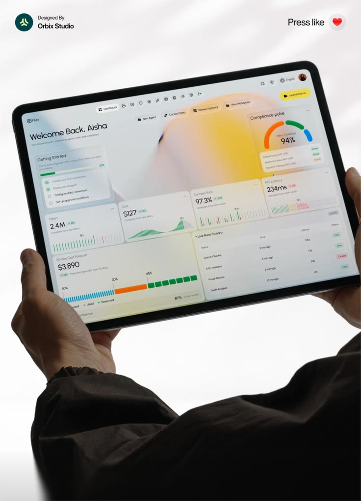 Quadro de animação de interface